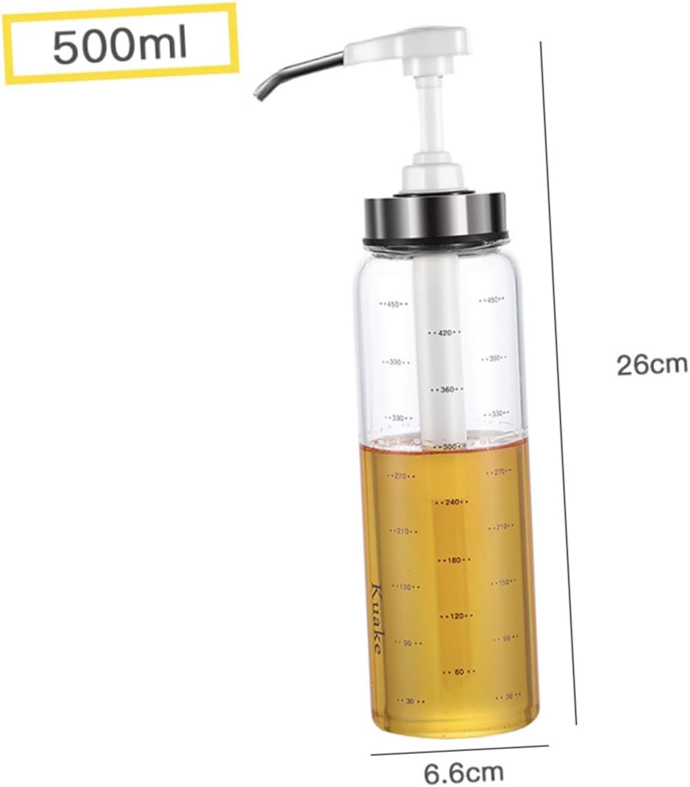 500ml Salad Sauce Pump Bottle with Spring Lid
