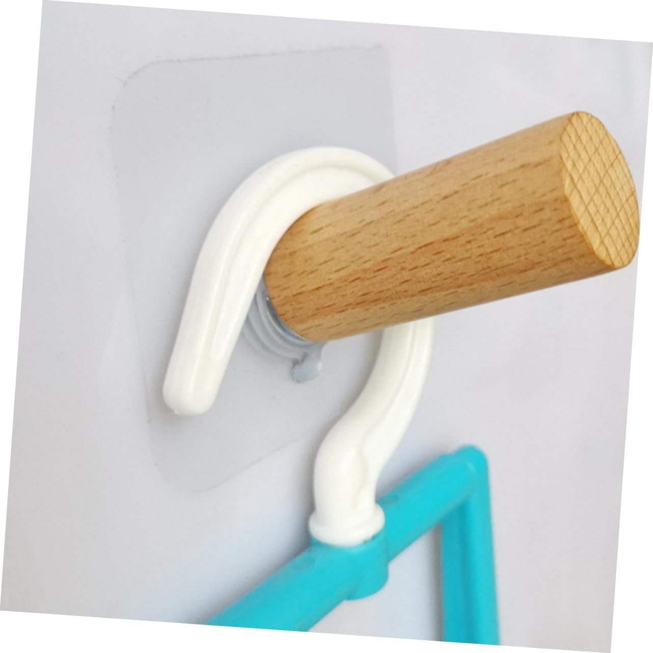HOOTNEE 6pcs Extra Long Self-Adhesive Wall Hooks
