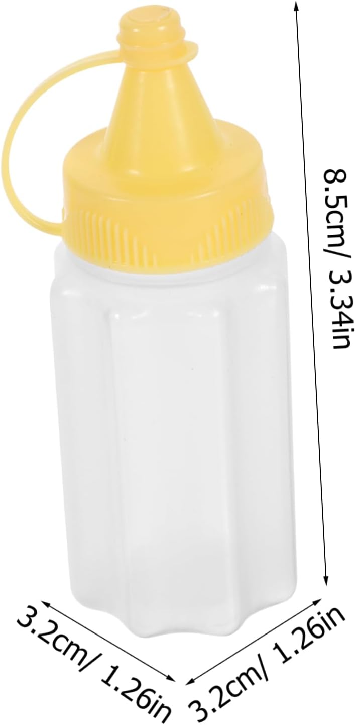 CIYODO Mini Squeeze Bottles 4 in 1 Condiment Set for Travel