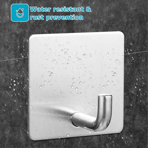 Beaupretty 4pcs Modern Wall Hooks for Bathroom and Home Organization