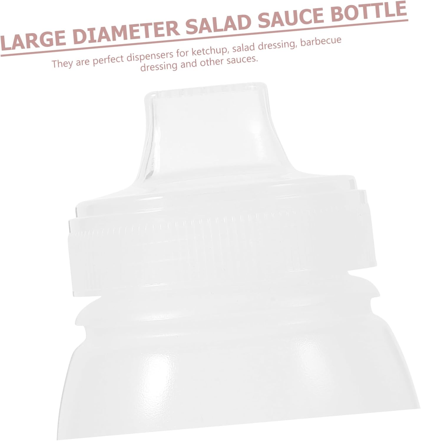 6pcs Sauce Squeeze Bottles for Salad Dressing Wide Mouth Ketchup Bottles