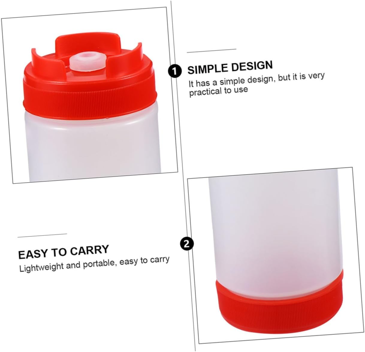 FELTECHELECTR Condiment Squeeze Bottles Set