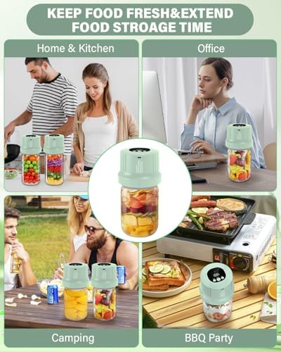 RROFKA 3-in-1 Mason Jar Vacuum Sealer Kit
