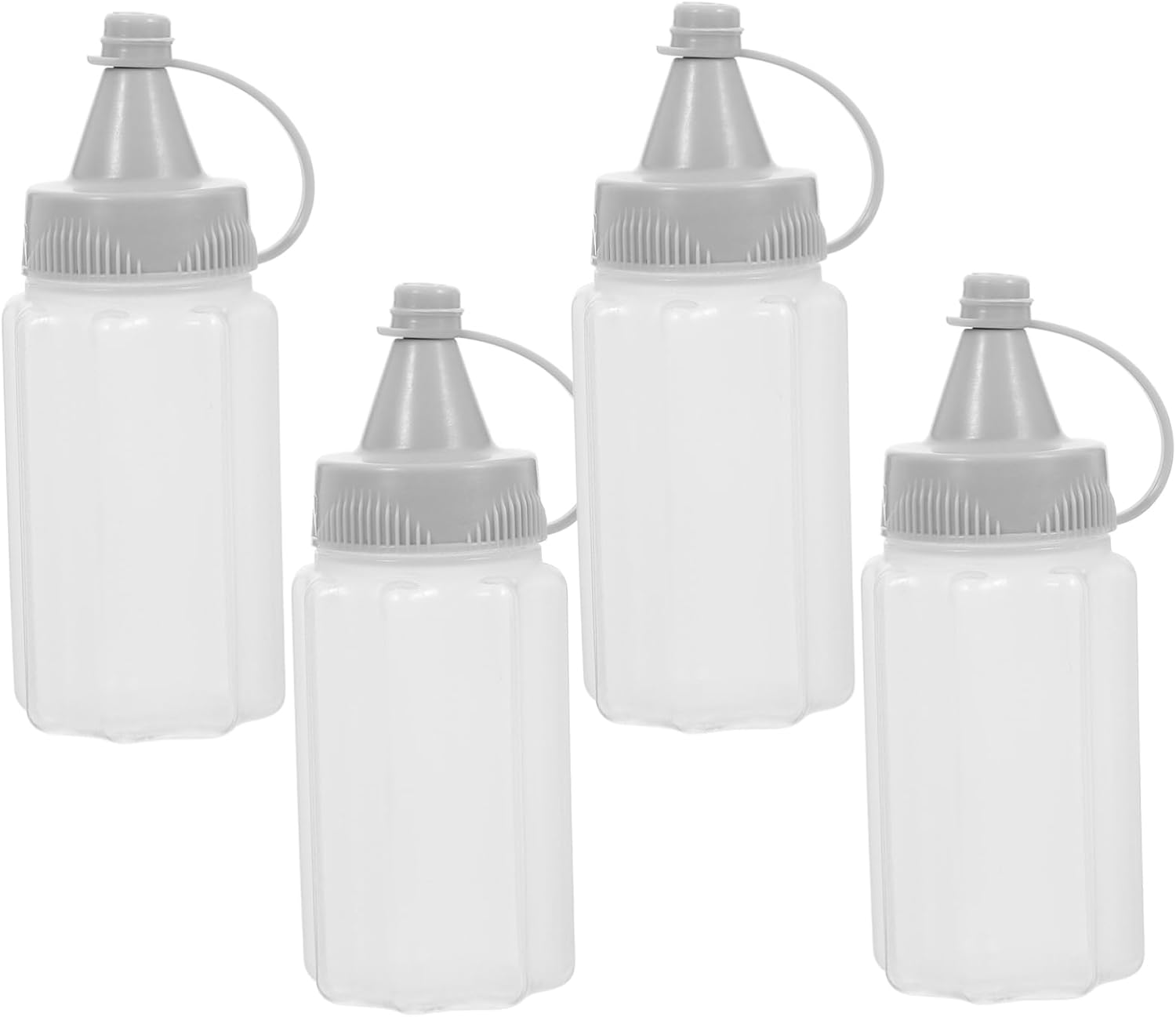 3 Pack Reusable Honey Squeezing Bottles for Ketchup Mustard Salad Dressing