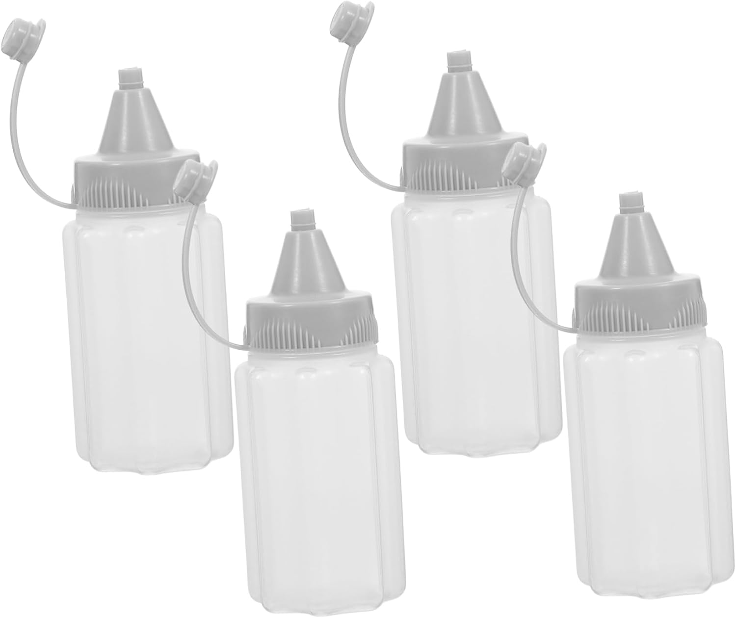 3 Sets Reusable Squeeze Condiment Bottles for Outdoor Use