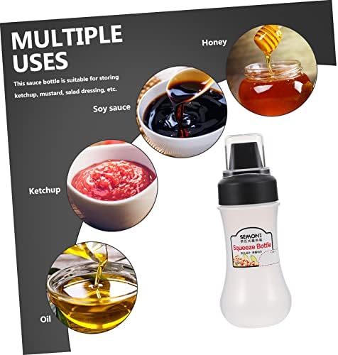 Garneck 5-Hole Refillable Condiment Squeeze Bottle