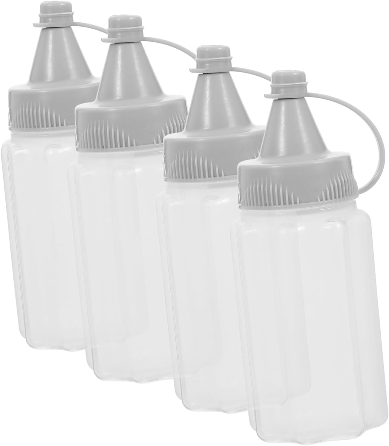 3 Pack Reusable Honey Squeezing Bottles for Ketchup Mustard Salad Dressing