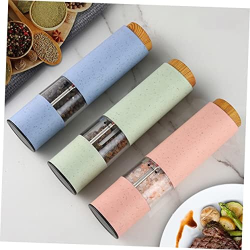 Battery-Powered Pepper Grinder Set 2PCS Non-Slip Base