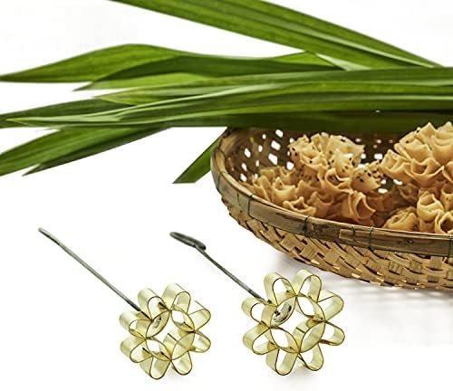 Lungcha DOK JOK Brass Flower Cookie Mold 6cm