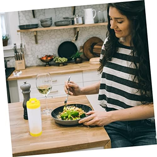 Alipis 20oz Two Headed Squeeze Sauce Bottles Reusable Condiment Dispenser