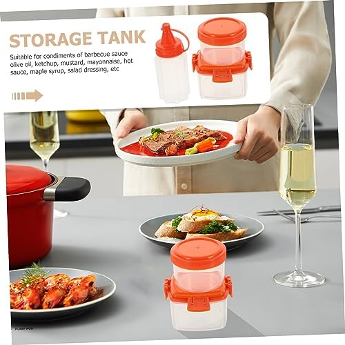 MAGICLULU 3 Sets Sauce Bottle Boxes Honey Dispenser Condiment Jars