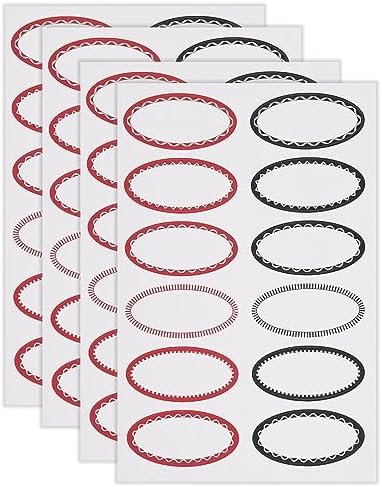 RSVP Oval Canning Jelly Jar Labels 48 Count 1