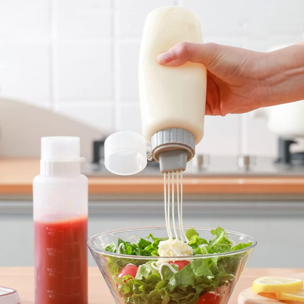 Hemoton 2pcs Reusable Condiment Squeeze Bottles