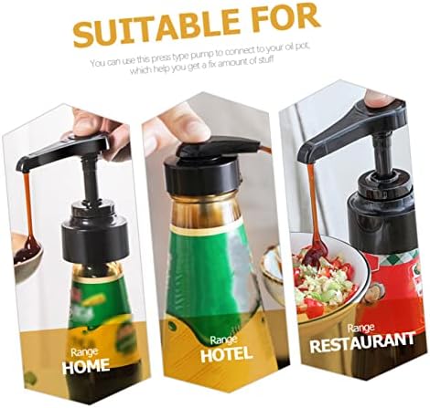 4Pcs Kitchen Oil Dispenser Pump Set for Syrup and Condiments