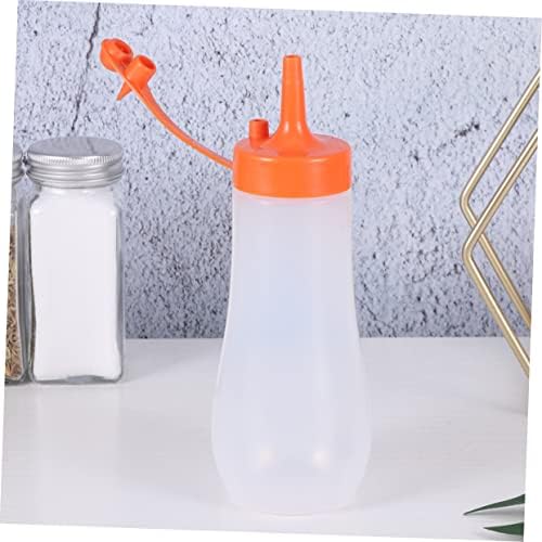 Ciieeo Salad Dressing Bottle Set of 3 Squeeze Sauce Bottles with Lids 1
