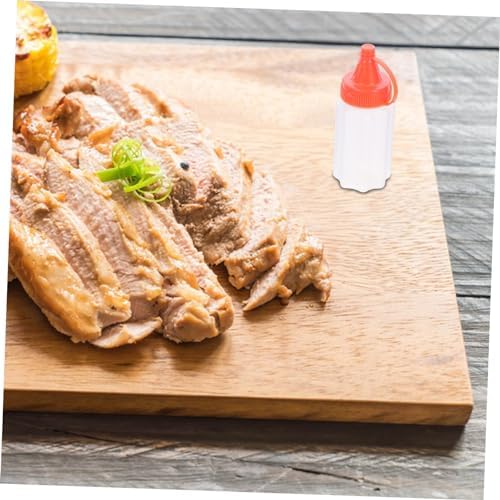 BEBEMOKO Red Condiment Squeeze Bottles Set of 4