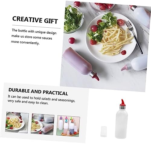 HOLIDYOYO Red Portable Condiment Squeeze Bottle