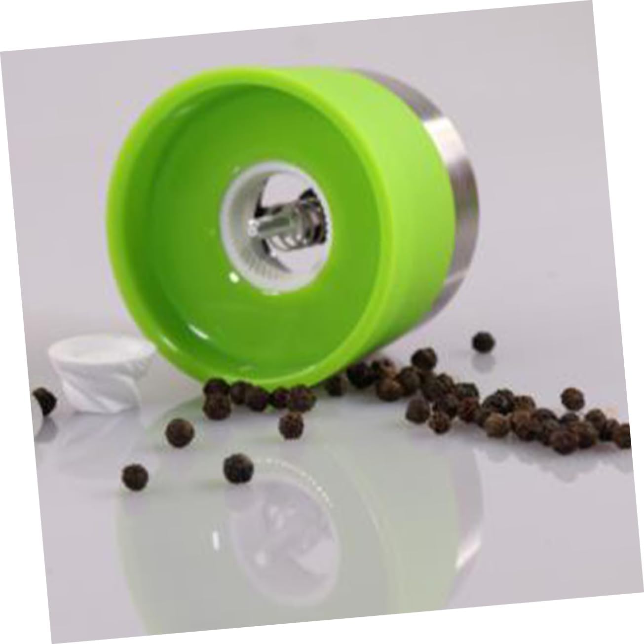VINTORKY Manual Ceramic Pepper Mill Green Double Side 1