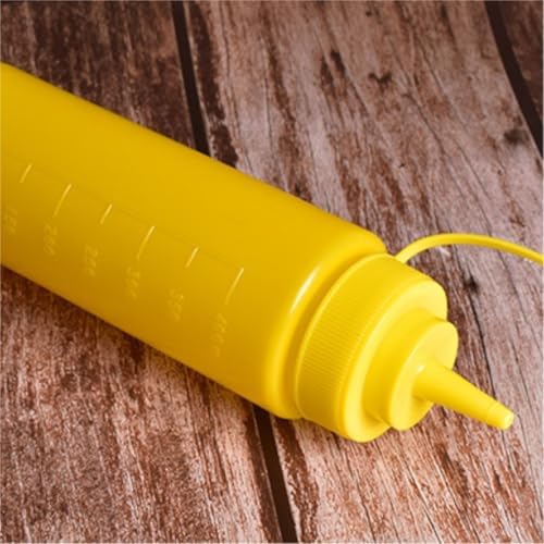 KLEYE Squeeze Bottles Pack of 5 650ml White