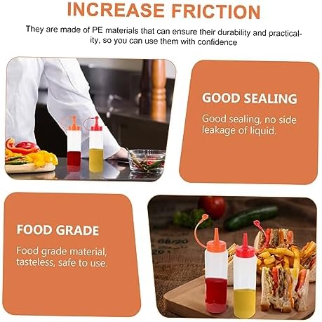 CIYODO Ergonomic Squeeze Ketchup Bottles 2 Pack 1