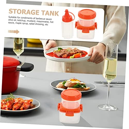 Zerodeko Durable Condiment Squeeze Bottles Set