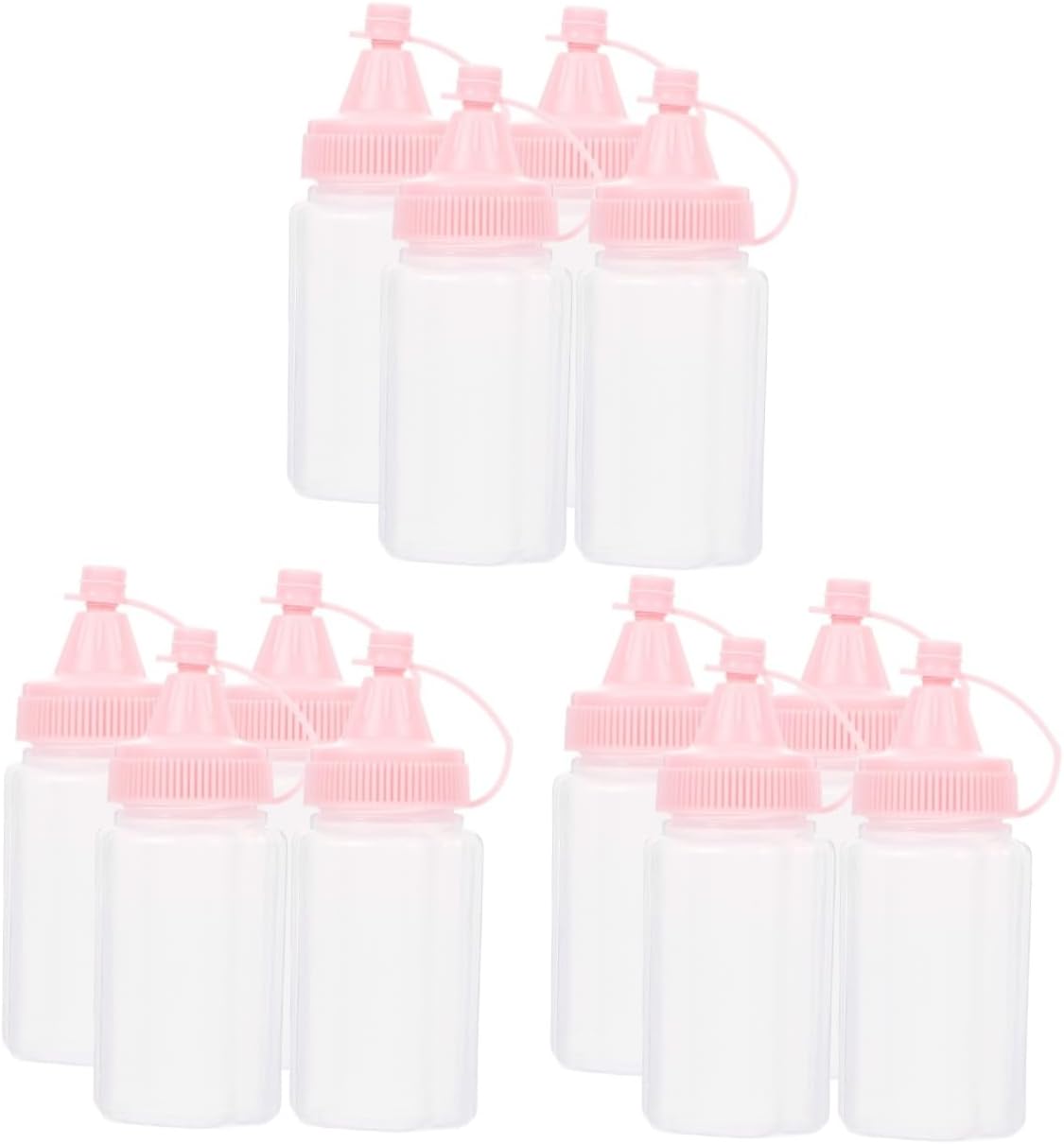 PRETYZOOM 4pcs Salad Condiment Squeeze Bottle Set