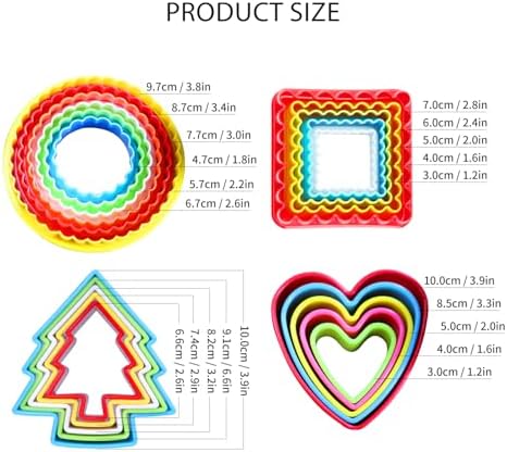 KALAIEN 37 Pcs Cookie Cutter Set with 7 Shapes 1