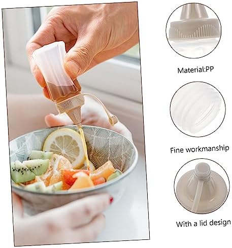 CIYODO 8PCS Squeeze Bottles Set for Condiments Kitchen Use