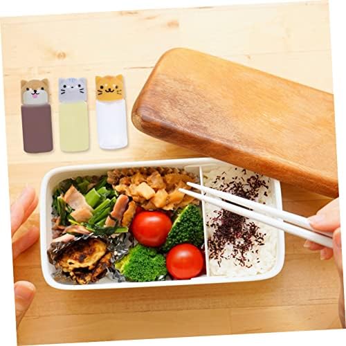 Mini Sauce Bottles Set 4pcs Cartoon Animal Shape Squeeze Bottles