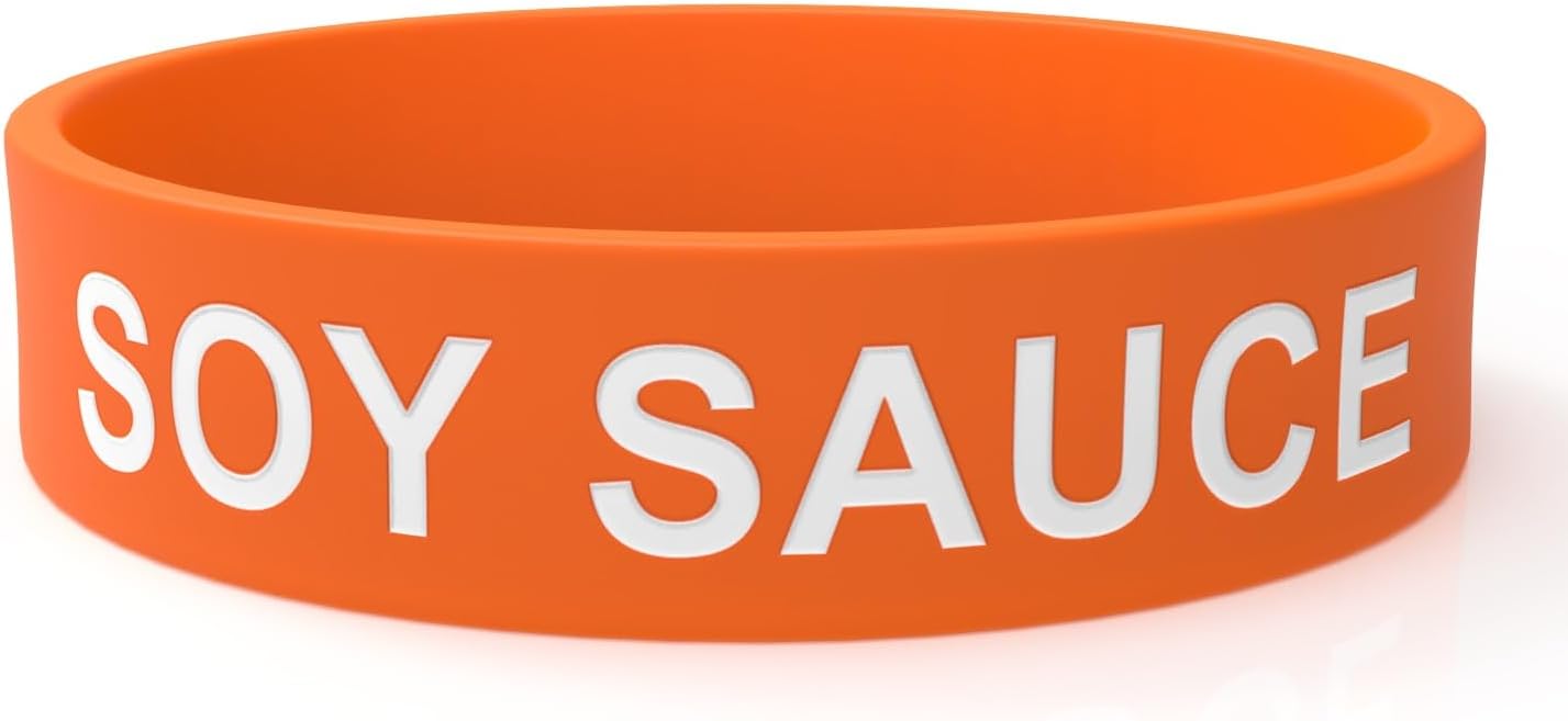 Soy Sauce Label Band - 16oz to 32oz Elastic Silicone Label
