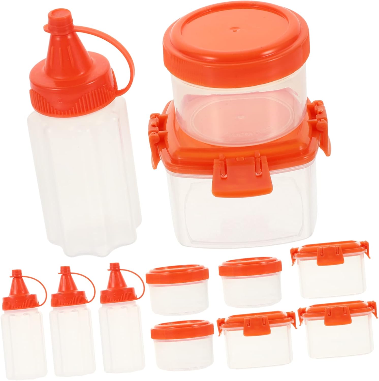 Zerodeko Durable Condiment Squeeze Bottles Set