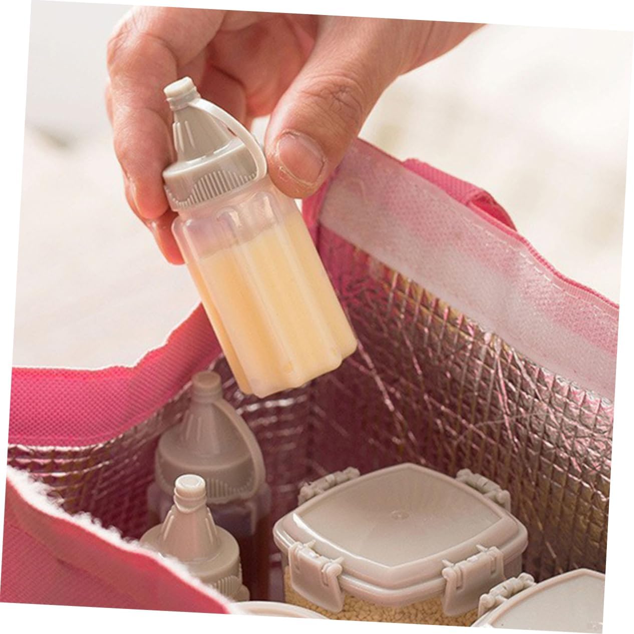 CIYODO 12pcs Reusable Condiment Squeeze Bottles Set