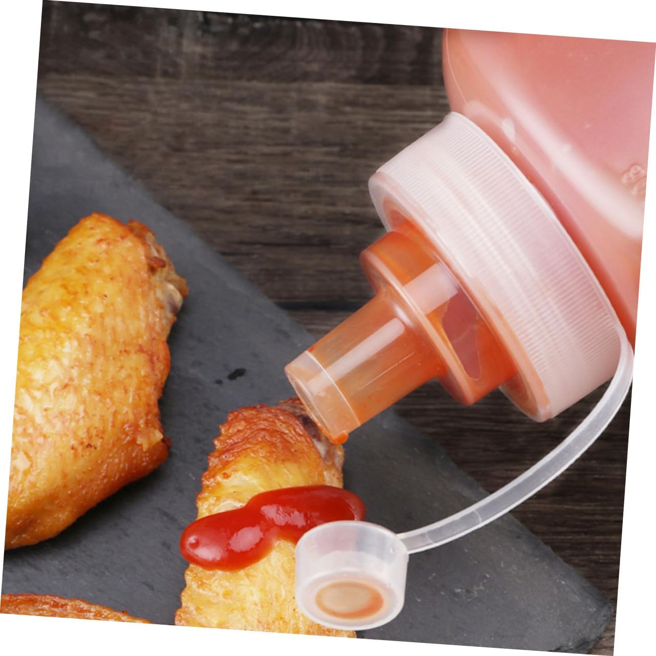CIYODO Condiment Squeeze Bottles for Kitchen Picnic Use