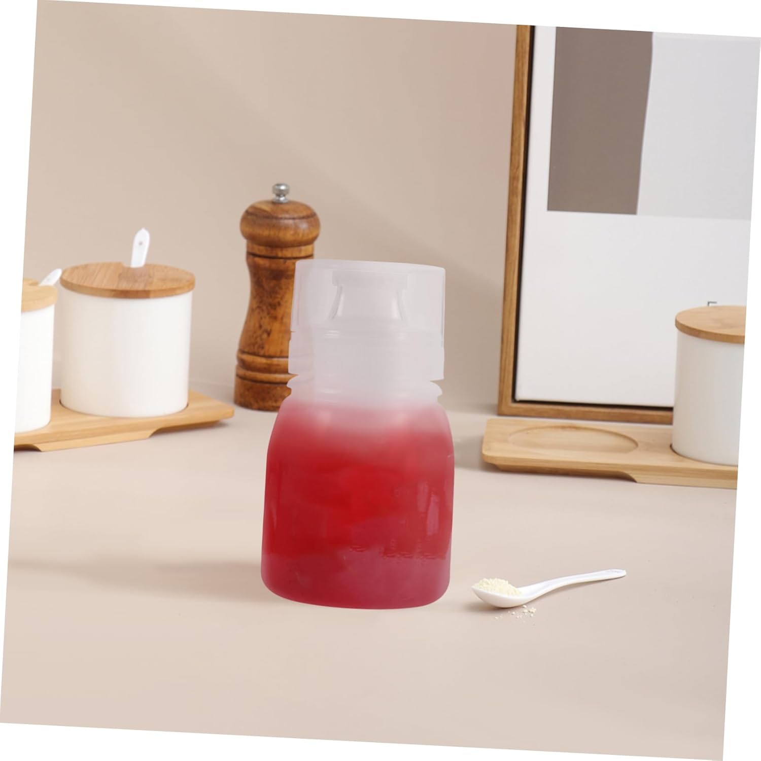 CIYODO 6pcs Condiment Squeeze Bottles Set 180ml