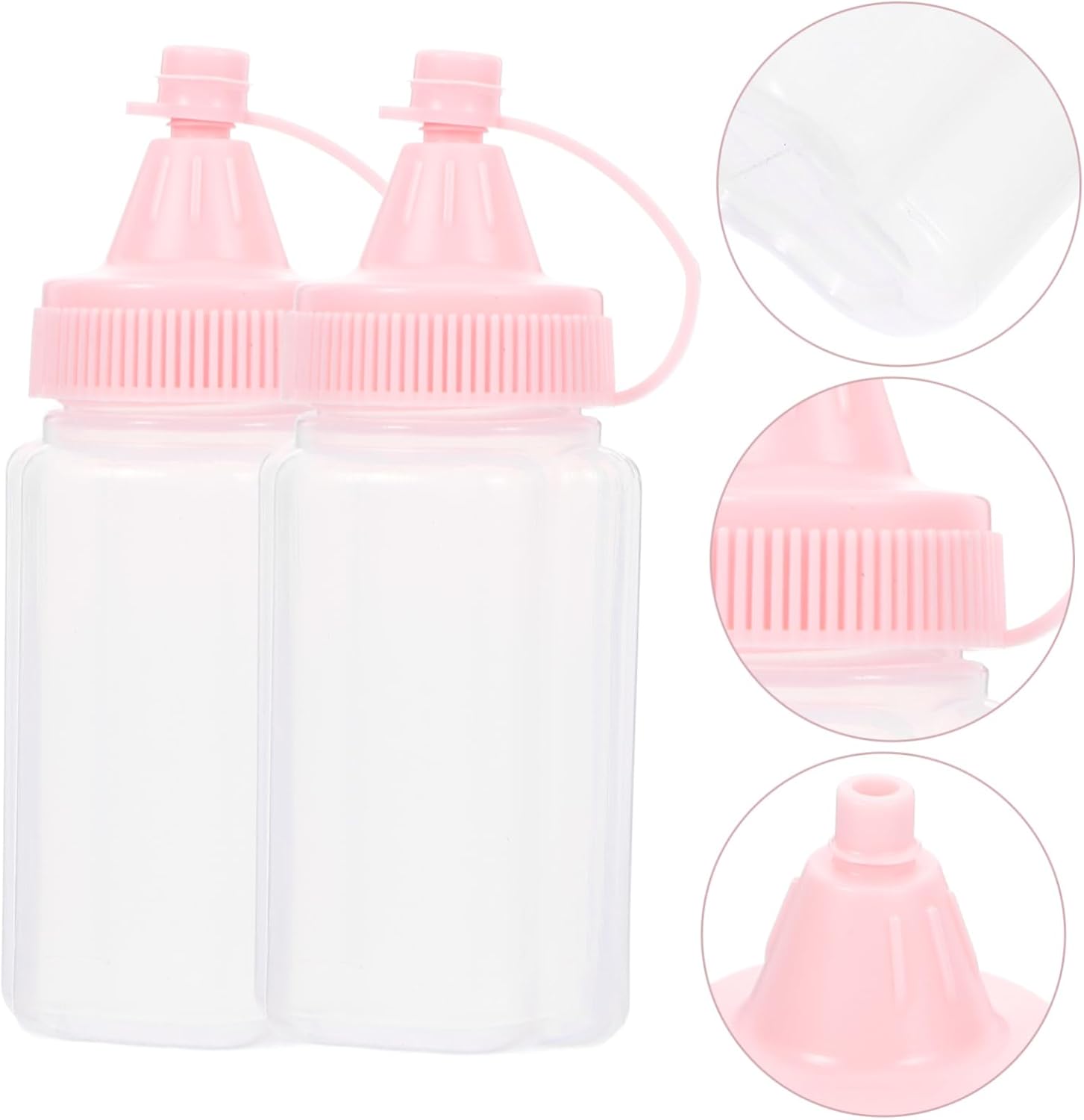 PRETYZOOM 4pcs Salad Condiment Squeeze Bottle Set