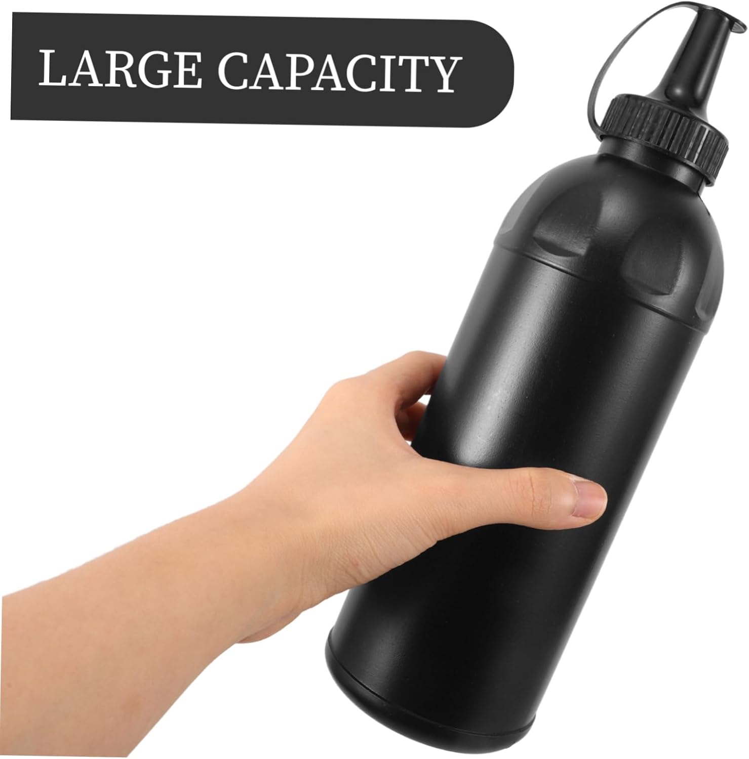 Hemoton Kids Plastic Squeeze Bottles 4pcs Large Capacity Navy Water Bottles with Lid