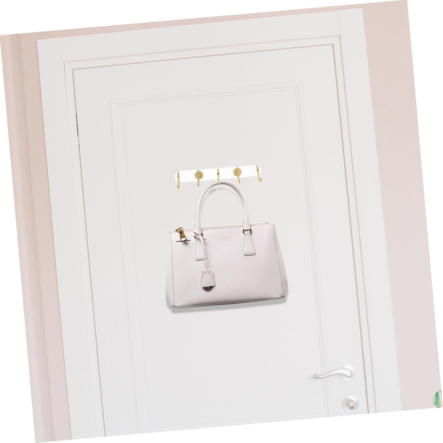Ciieeo Wall Mounted Towel Hook Strong Adhesive Broom Mop Holder
