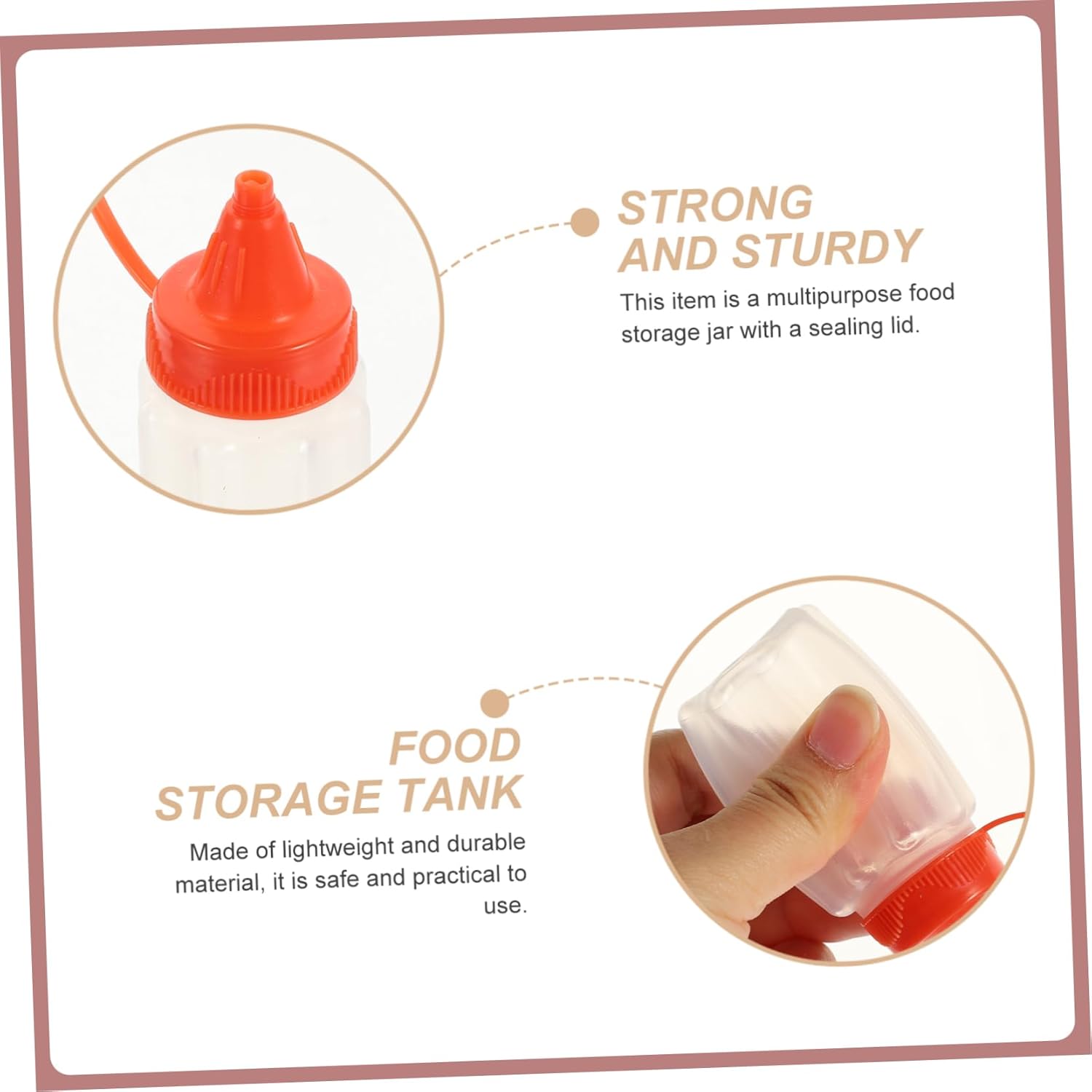 BRIGHTFUFU Condiment Squeeze Bottles Set