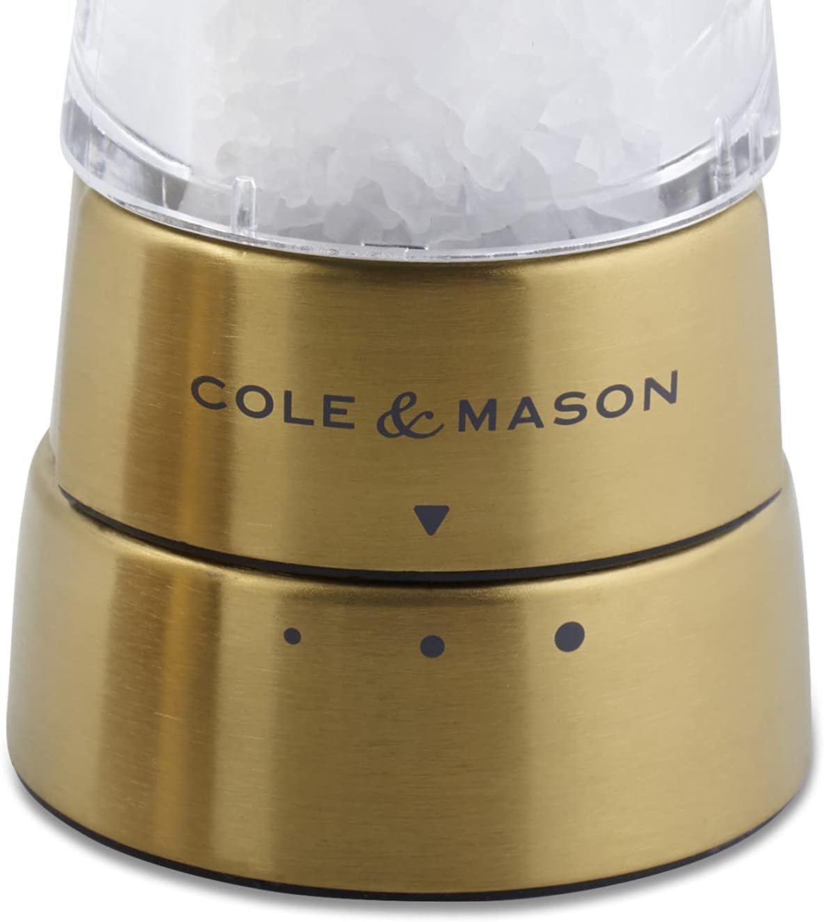 Cole Mason Derwent Gold Salt Pepper Mills Gift Set