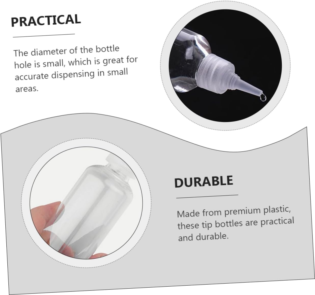 HOLIDYOYO 60ml Pointed Tip Squeeze Bottles 1