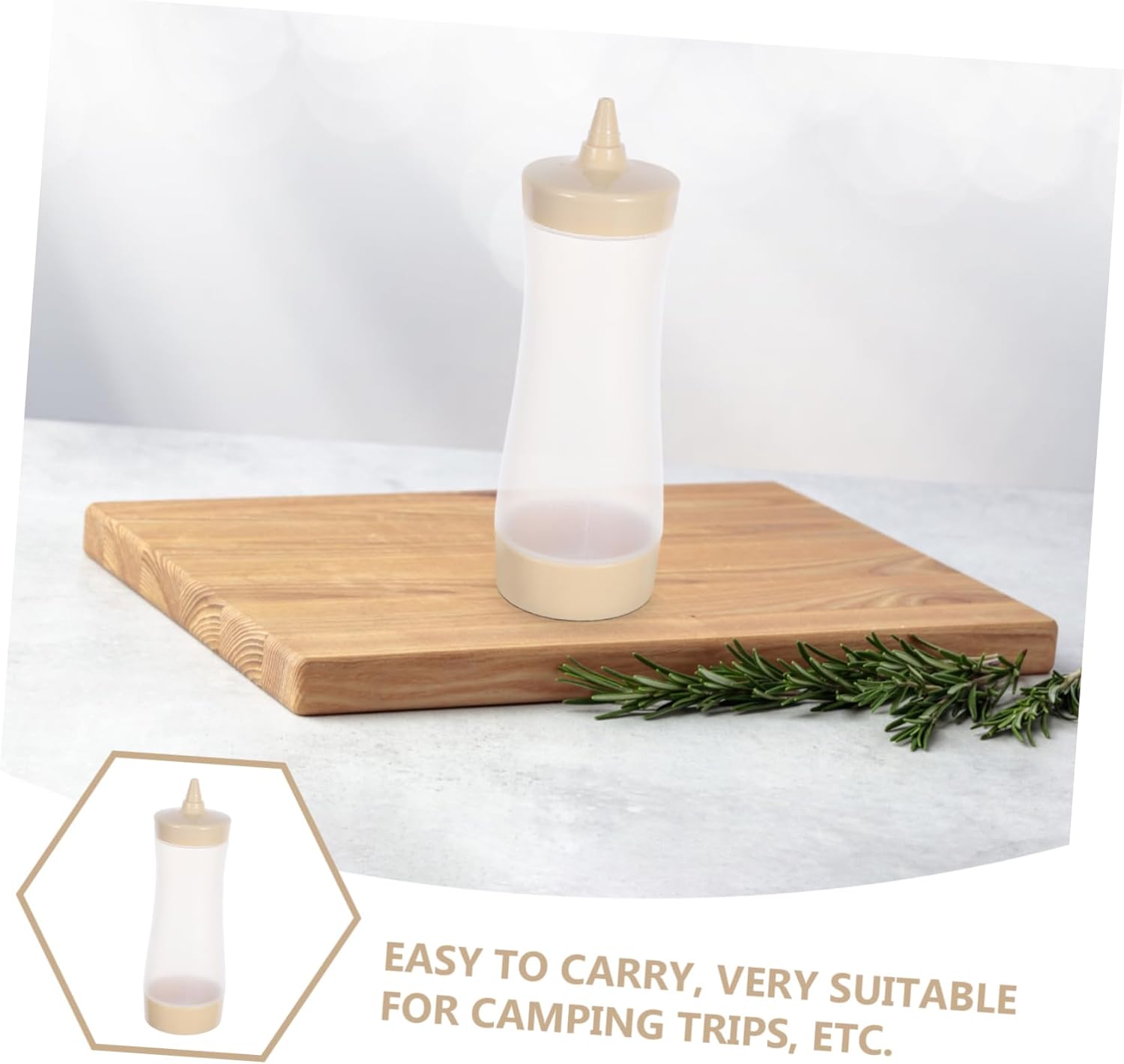 3PC Collbath Squeeze Condiment Bottles Leakproof Salad Dressing Mustard Ketchup Dispensers