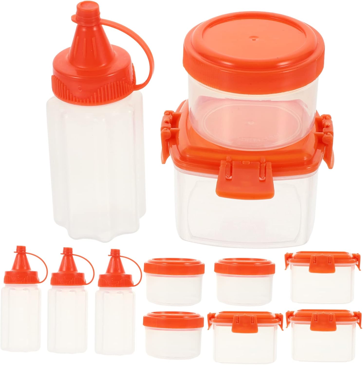 CRILSTYLEO Squeeze Sauce Bottles Set for Fresh Storage