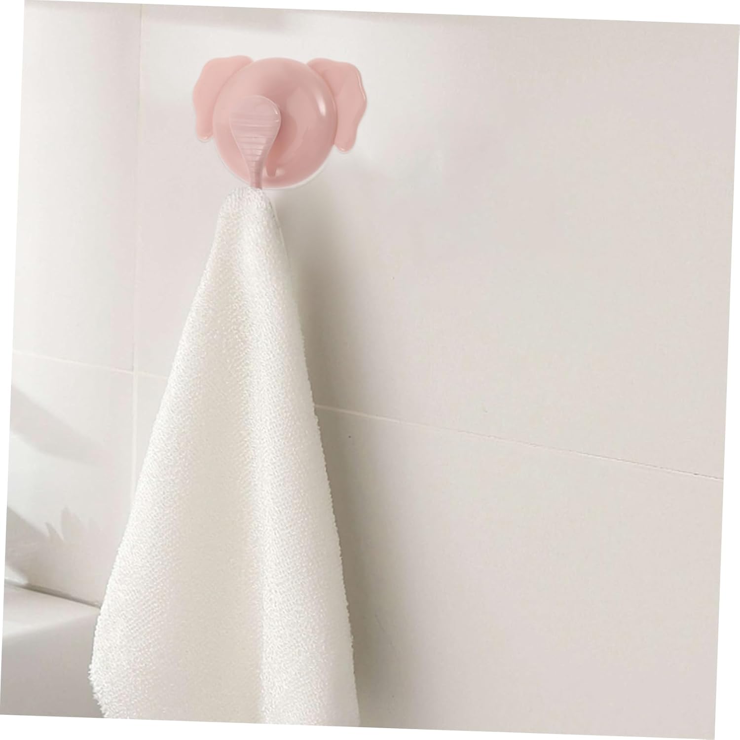 BUGUUYO Removable Suction Cup Hooks 4 Cute Elephant Design
