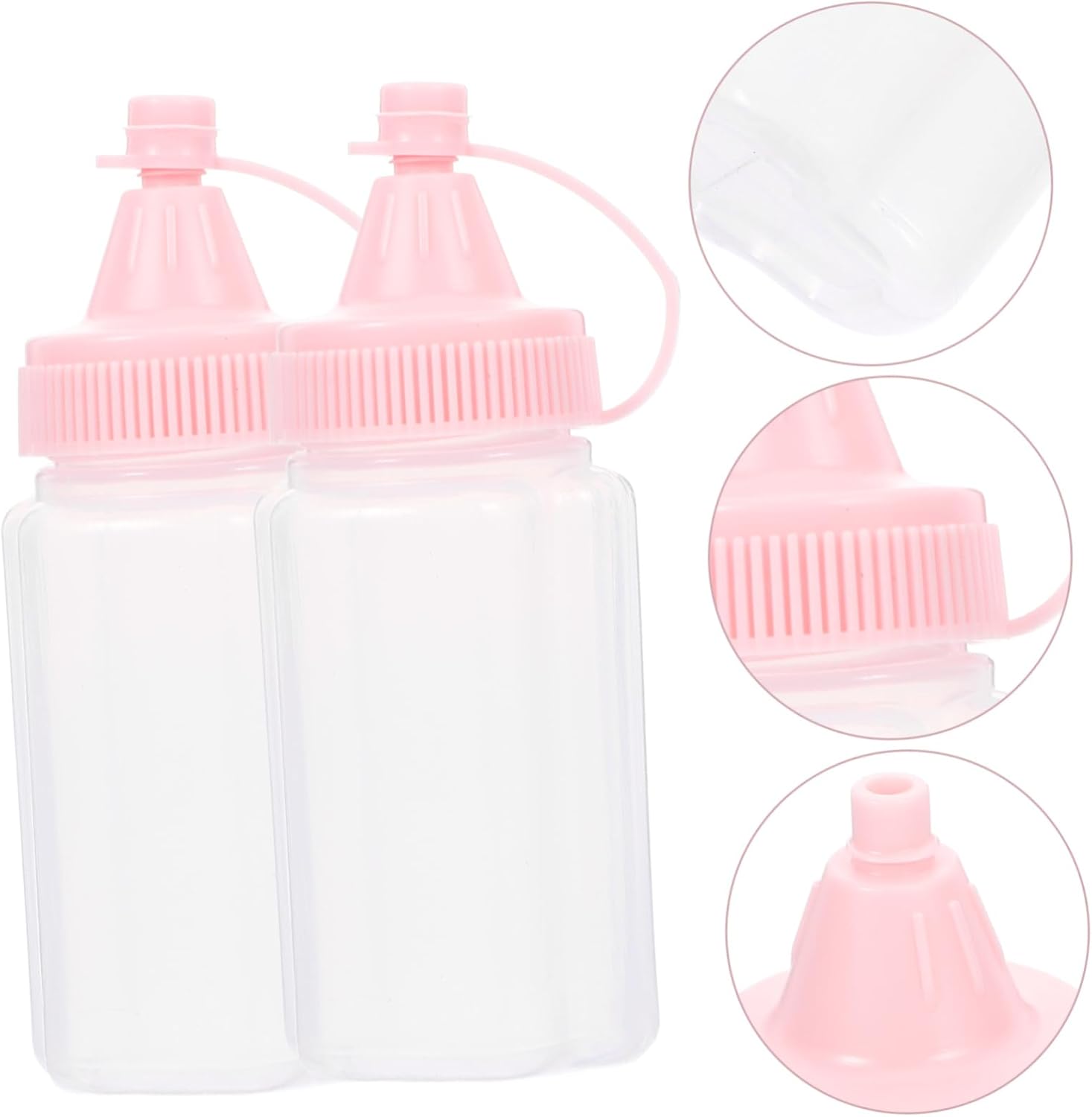 MAGICLULU 4PCS Reusable Condiment Squeeze Bottles