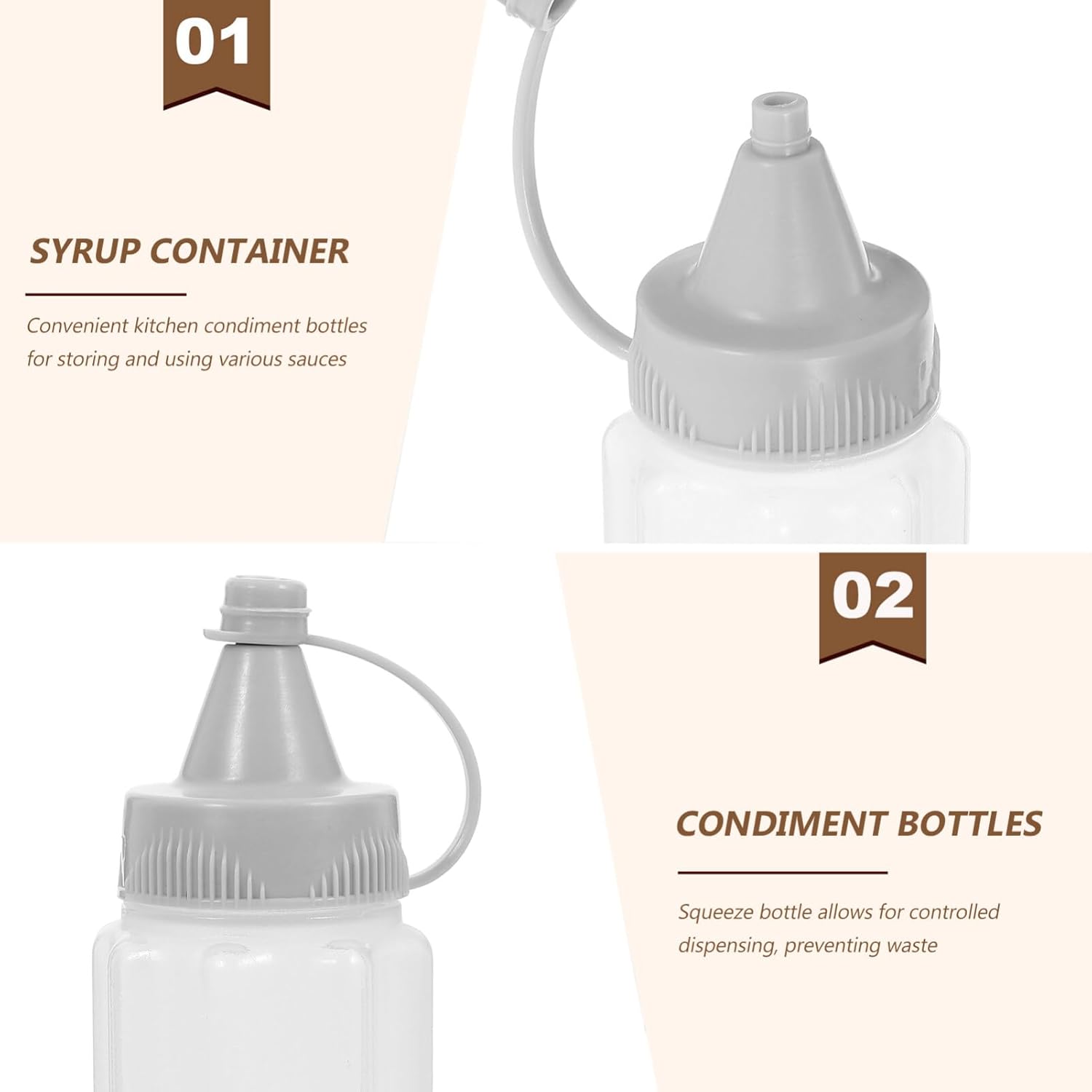 HOLIDYOYO 4pc Salad Dressing Storage Bottles