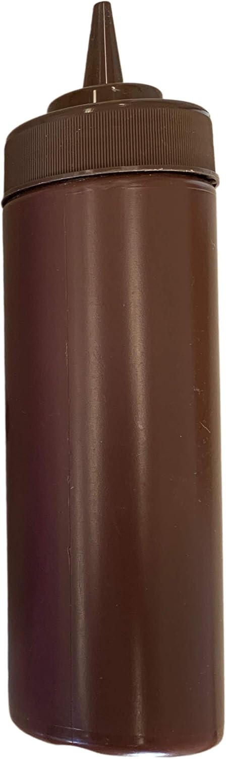 Bark and Lindy 12 oz BPA Free Condiment Squeeze Bottle Brown