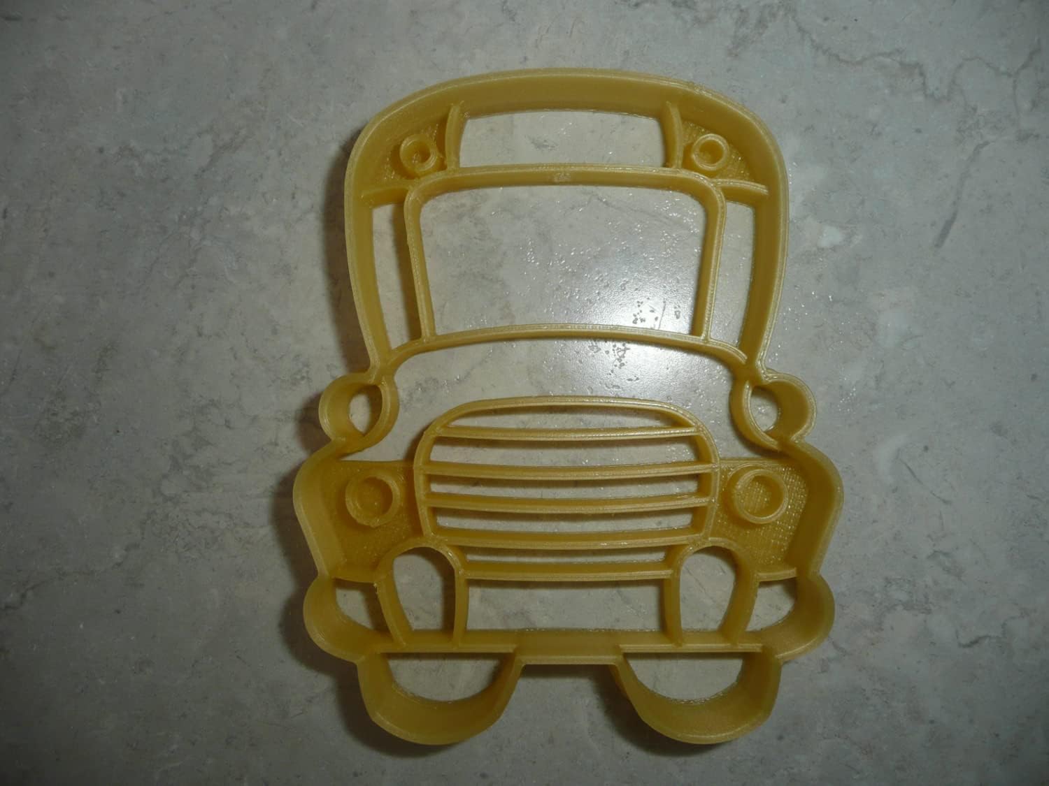 School Bus Cookie Cutter - Detailed Cartoon Design