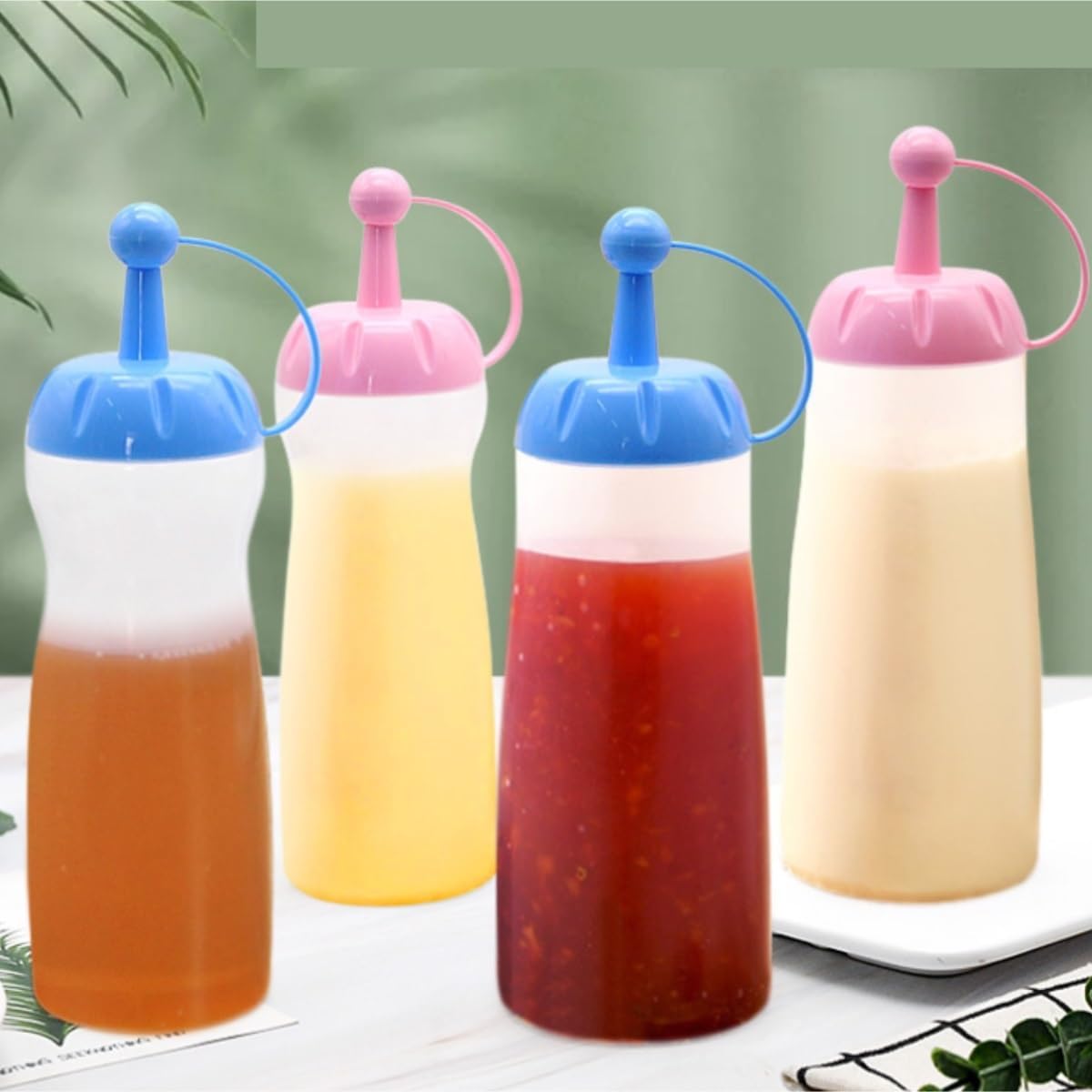 KLEYE Squeeze Bottles Set Of 5 320ml Blue