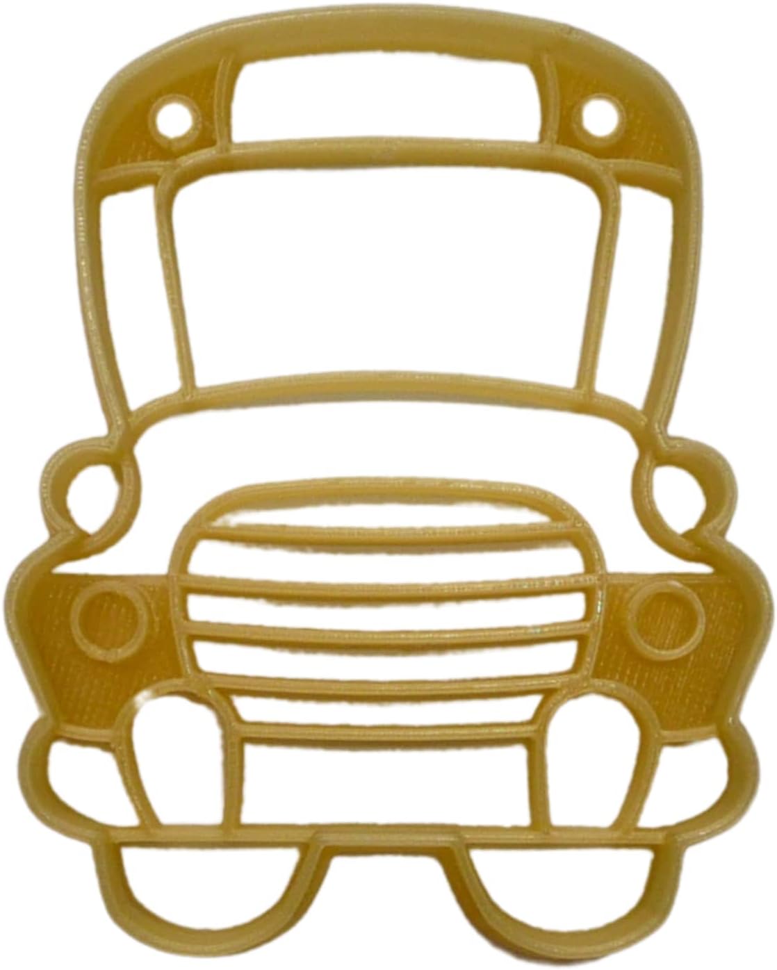 School Bus Cookie Cutter - Detailed Cartoon Design