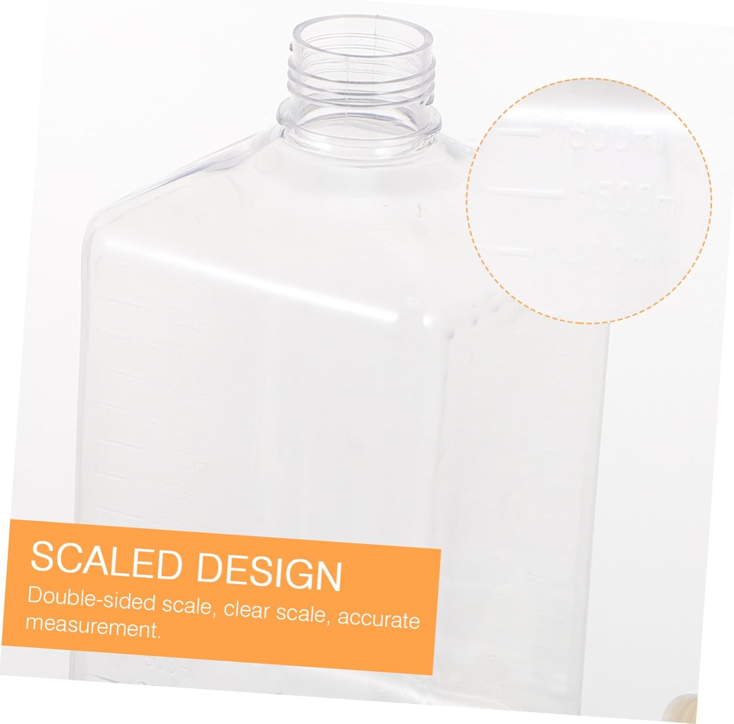 CIYODO 1600ml Transparent Sugar Dispenser Squeeze Bottle